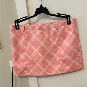Grove Low Rise Pink Plaid Mini Women's Skirt